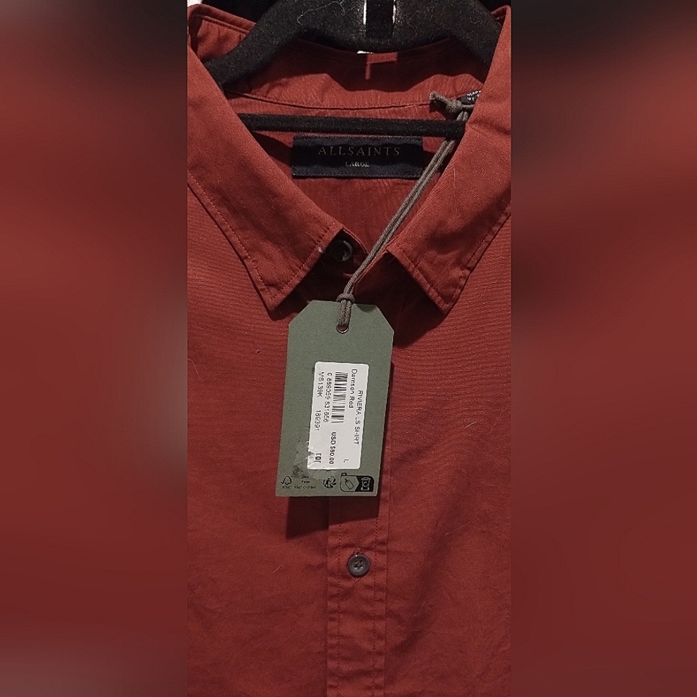 🔥NWT🔥 ALL SAINTS - Rivera LS button up shirt - Picture 4 of 7